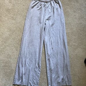 Aerie Fleece Wide Leg Sweatpants